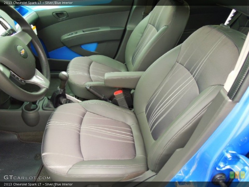 Silver/Blue Interior Front Seat for the 2013 Chevrolet Spark LT #70461952