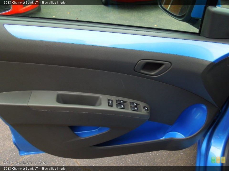Silver/Blue Interior Door Panel for the 2013 Chevrolet Spark LT #70461960