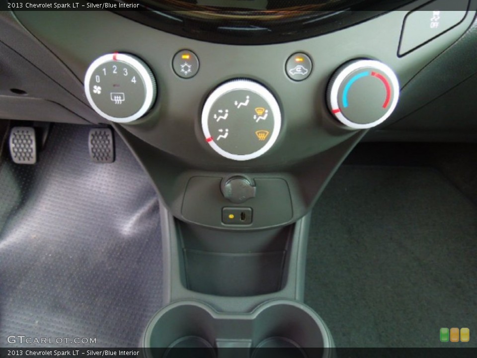 Silver/Blue Interior Controls for the 2013 Chevrolet Spark LT #70461976