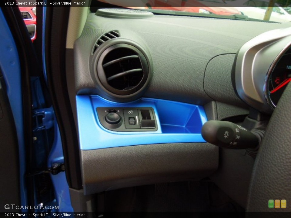 Silver/Blue Interior Controls for the 2013 Chevrolet Spark LT #70462015