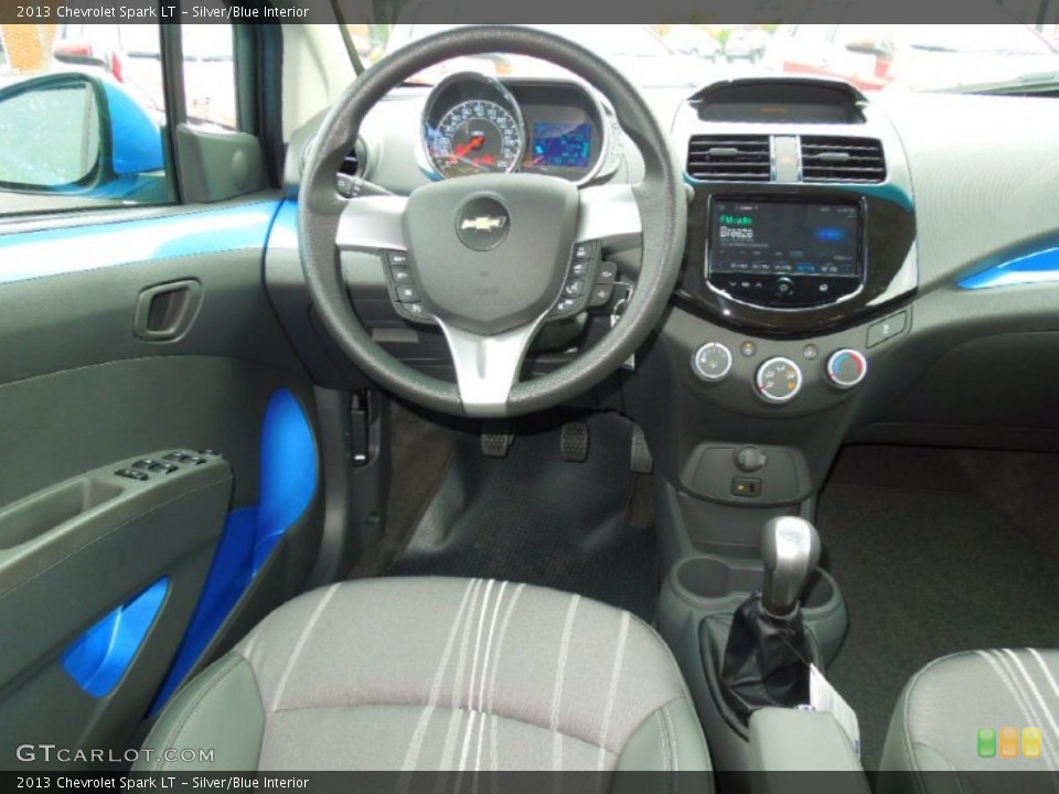 Silver/Blue Interior Dashboard for the 2013 Chevrolet Spark LT #70462030