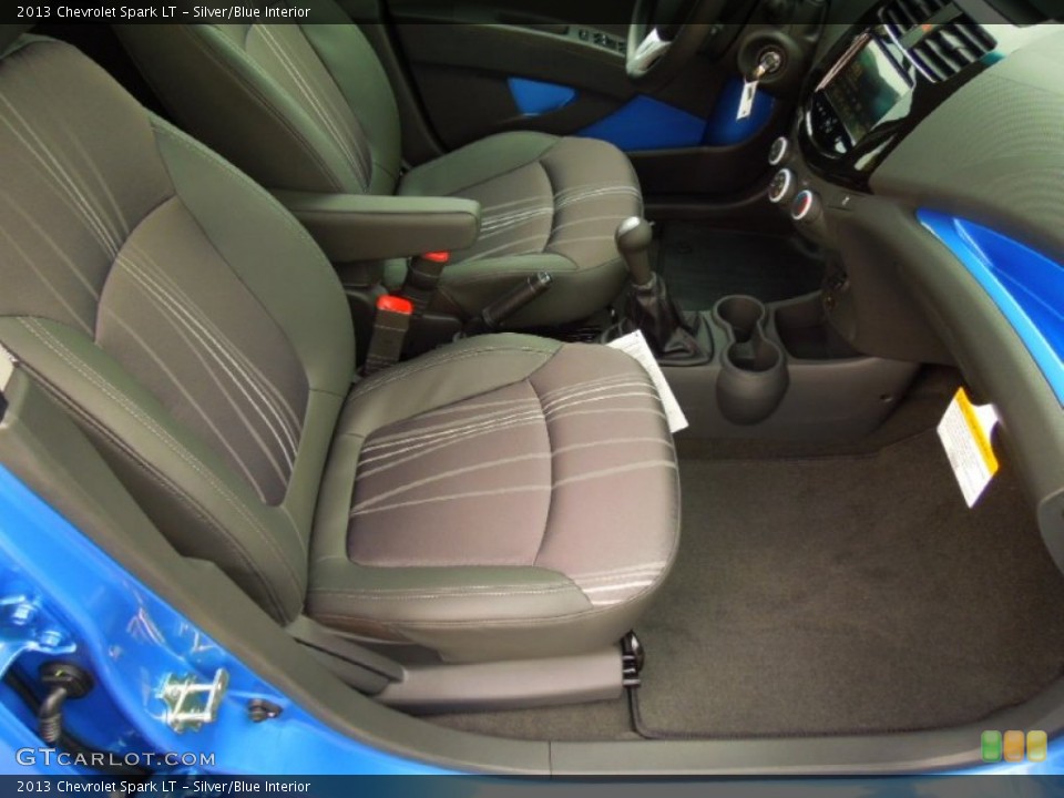 Silver/Blue Interior Front Seat for the 2013 Chevrolet Spark LT #70462069