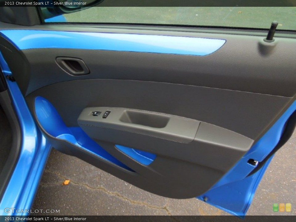 Silver/Blue Interior Door Panel for the 2013 Chevrolet Spark LT #70462087
