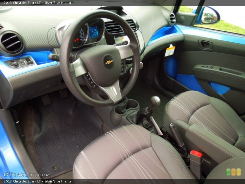 Silver/Blue Interior Prime Interior for the 2013 Chevrolet Spark LT #70462111