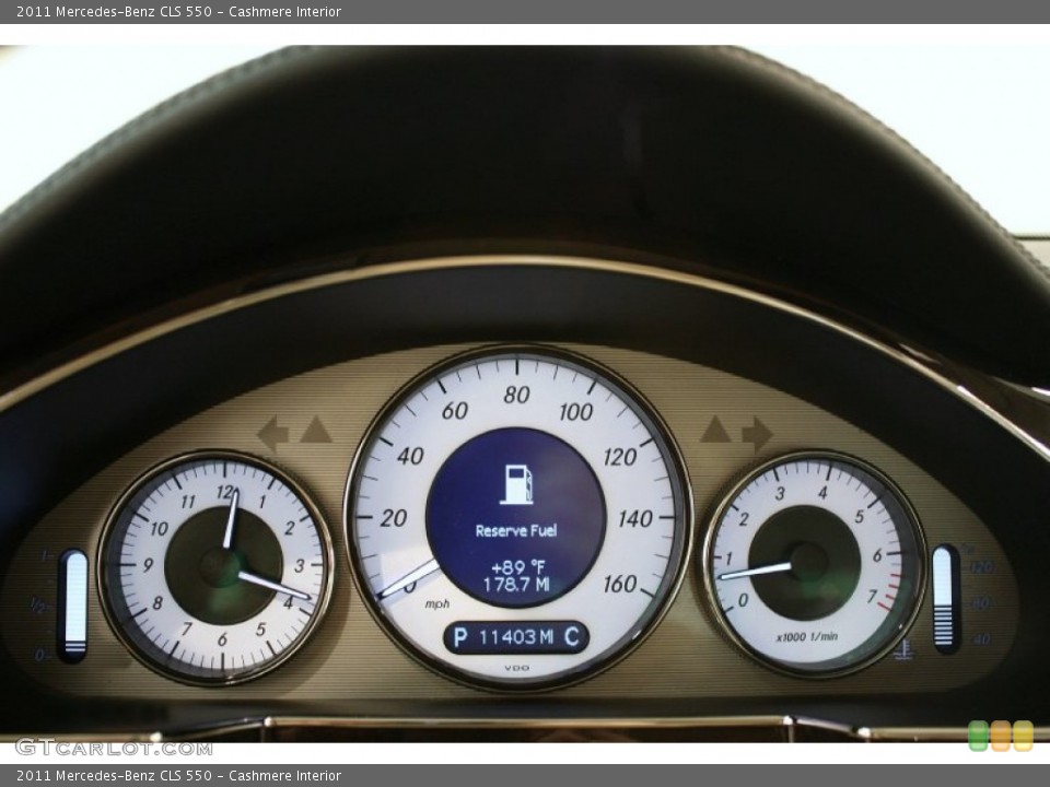 Cashmere Interior Gauges for the 2011 Mercedes-Benz CLS 550 #70462450