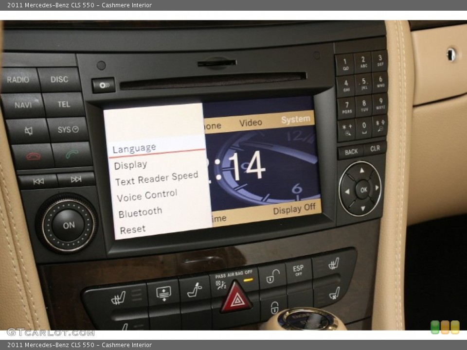 Cashmere Interior Controls for the 2011 Mercedes-Benz CLS 550 #70462594