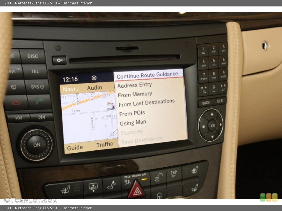 Cashmere Interior Navigation for the 2011 Mercedes-Benz CLS 550 #70462623