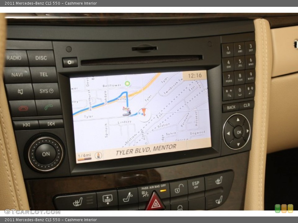 Cashmere Interior Navigation for the 2011 Mercedes-Benz CLS 550 #70462630