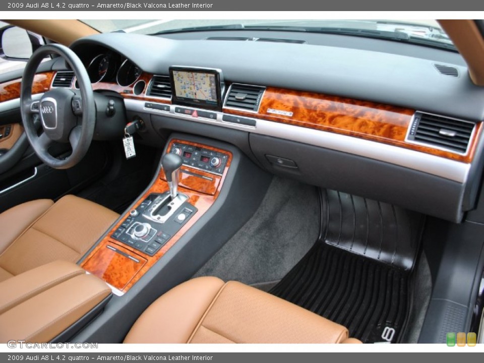 Amaretto/Black Valcona Leather Interior Dashboard for the 2009 Audi A8 L 4.2 quattro #70466884