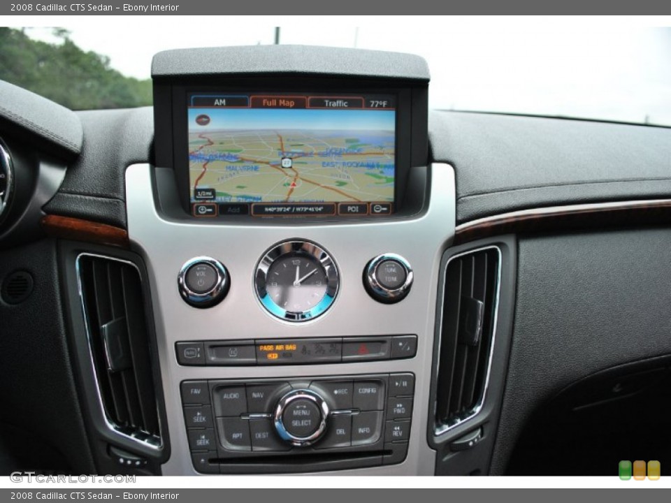 Ebony Interior Navigation for the 2008 Cadillac CTS Sedan #70467109