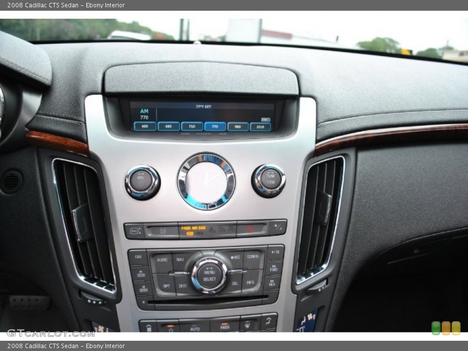 Ebony Interior Controls for the 2008 Cadillac CTS Sedan #70467115