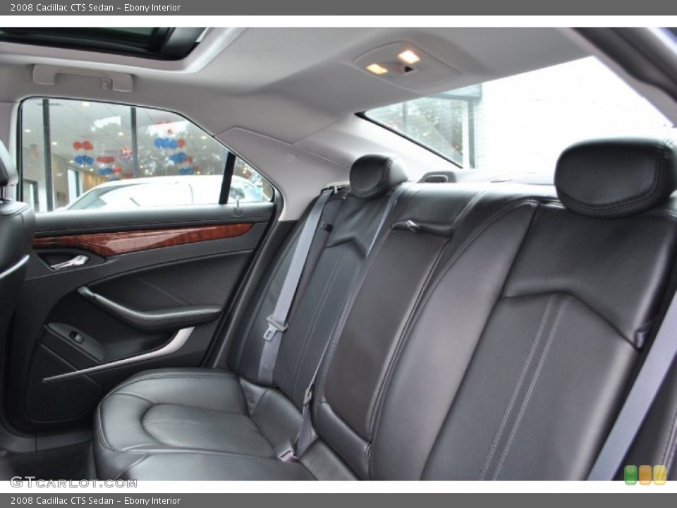 Ebony Interior Rear Seat for the 2008 Cadillac CTS Sedan #70467127