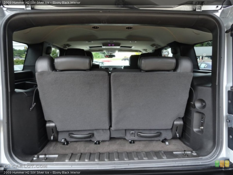 Ebony Black Interior Trunk for the 2009 Hummer H2 SUV Silver Ice #70467328
