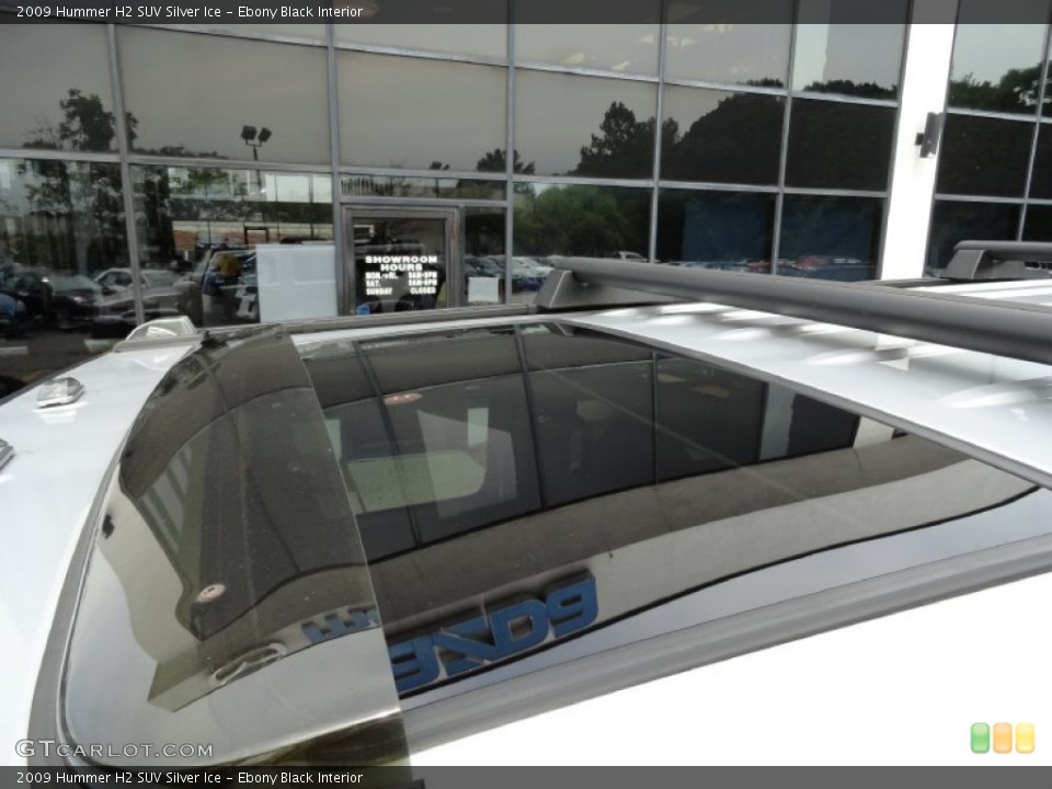 Ebony Black Interior Sunroof for the 2009 Hummer H2 SUV Silver Ice #70467619
