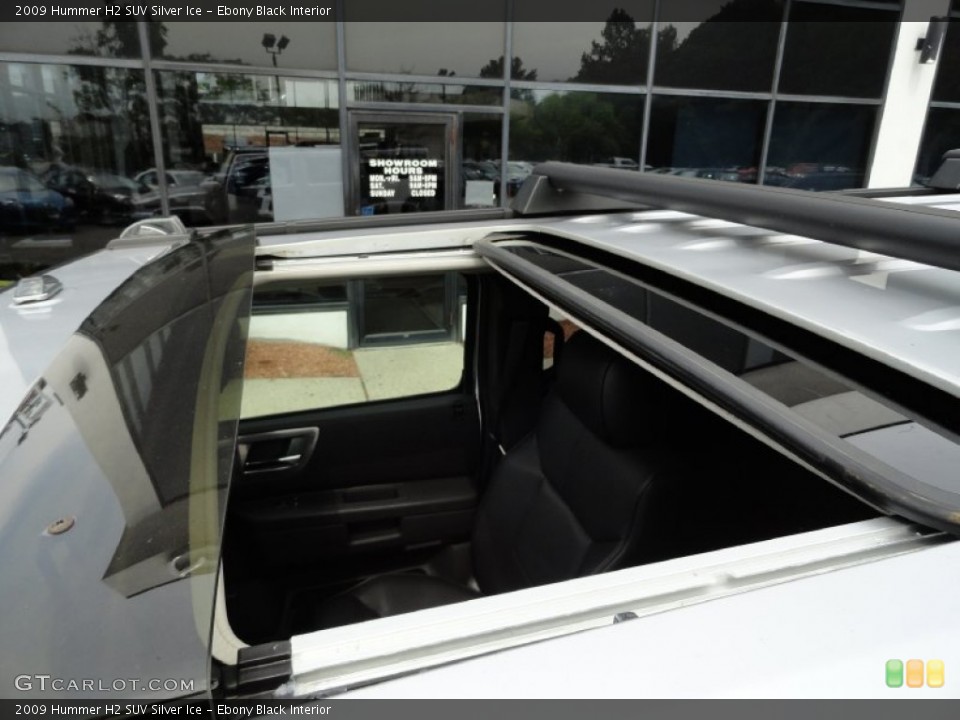 Ebony Black Interior Sunroof for the 2009 Hummer H2 SUV Silver Ice #70467625