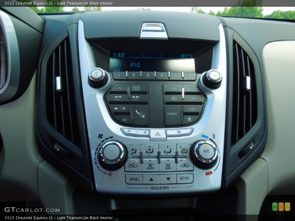 Light Titanium/Jet Black Interior Controls for the 2013 Chevrolet Equinox LS #70469611