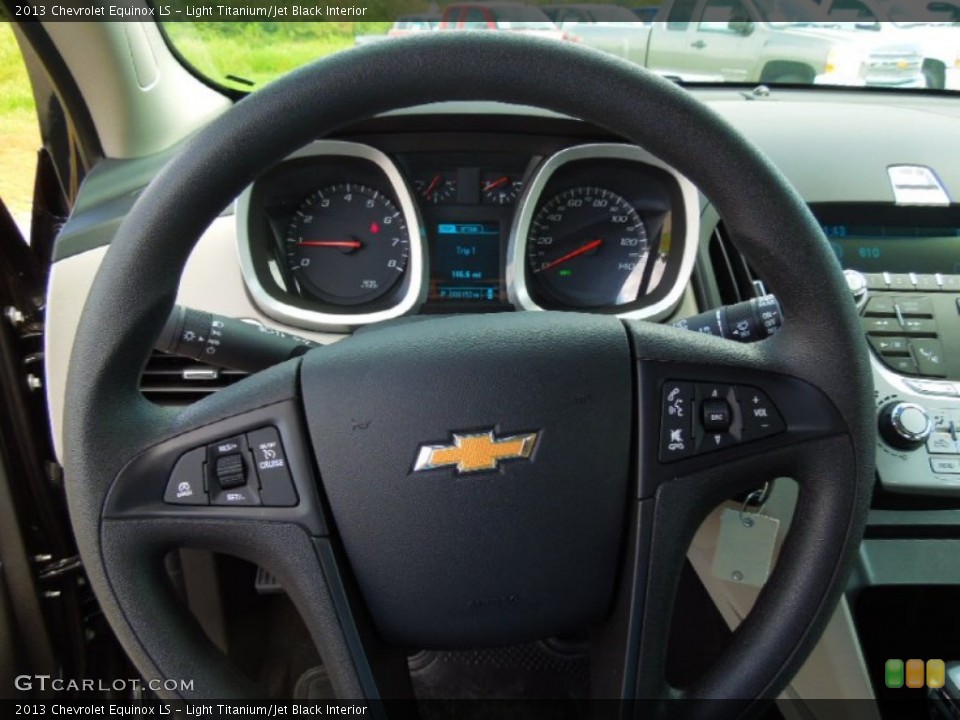 Light Titanium/Jet Black Interior Steering Wheel for the 2013 Chevrolet Equinox LS #70469620