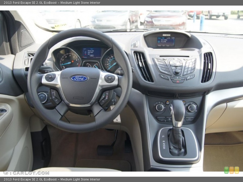 Medium Light Stone Interior Dashboard for the 2013 Ford Escape SE 2.0L EcoBoost #70476062