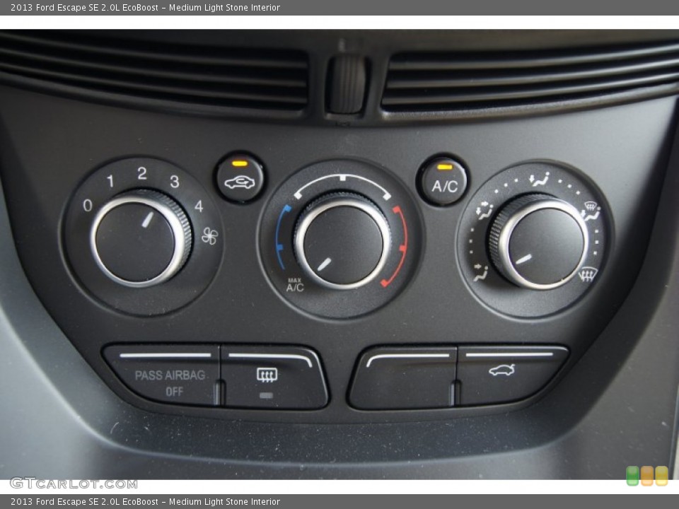 Medium Light Stone Interior Controls for the 2013 Ford Escape SE 2.0L EcoBoost #70476161