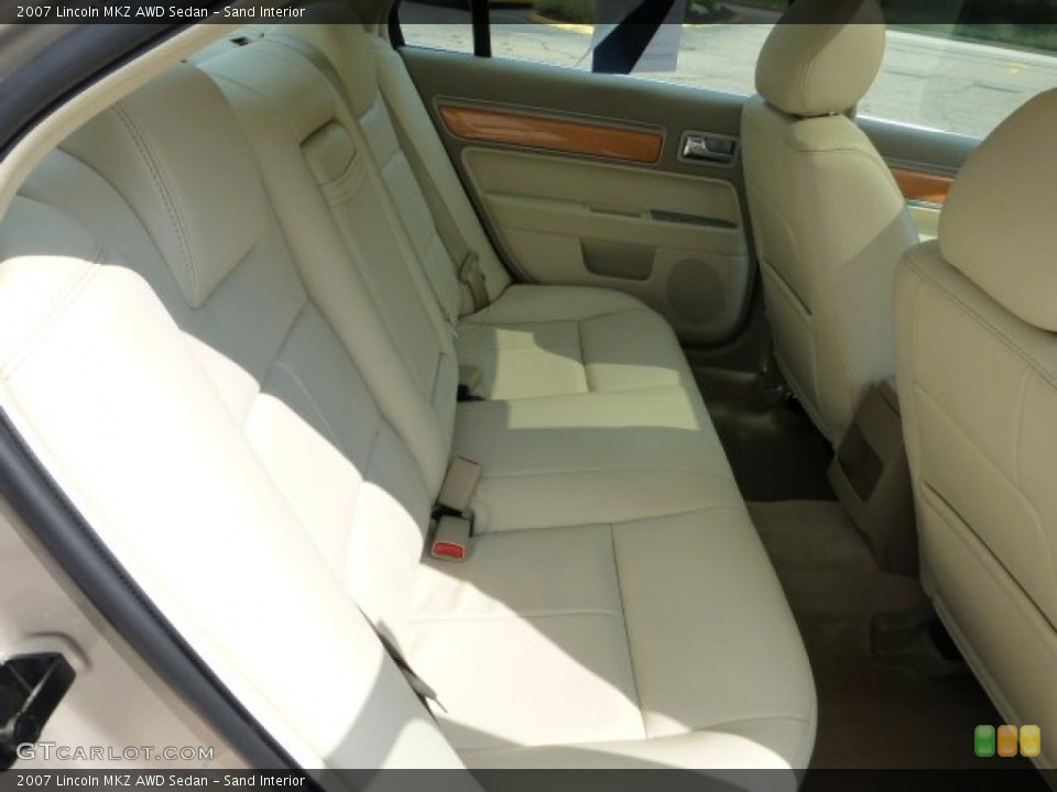 Sand Interior Rear Seat for the 2007 Lincoln MKZ AWD Sedan #70476776