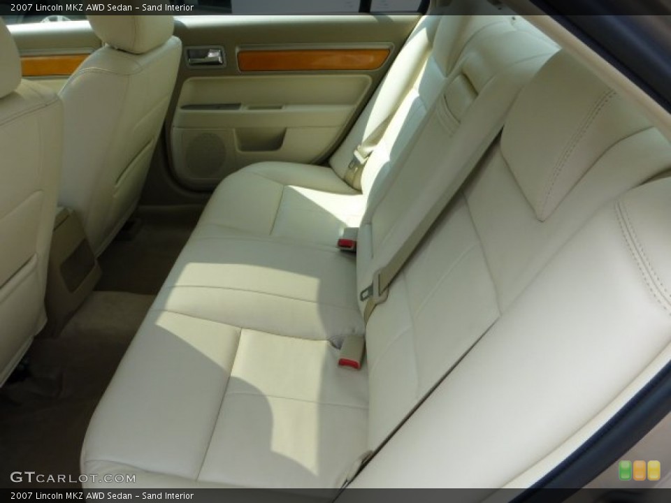 Sand Interior Rear Seat for the 2007 Lincoln MKZ AWD Sedan #70476809