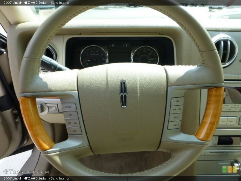 Sand Interior Steering Wheel for the 2007 Lincoln MKZ AWD Sedan #70476854