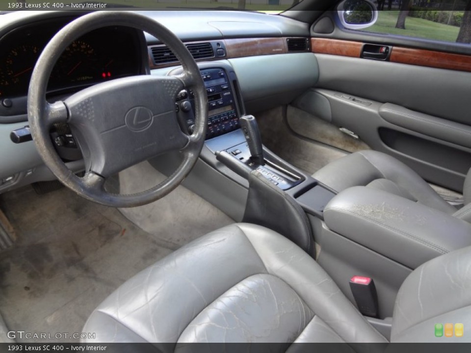 Ivory 1993 Lexus SC Interiors