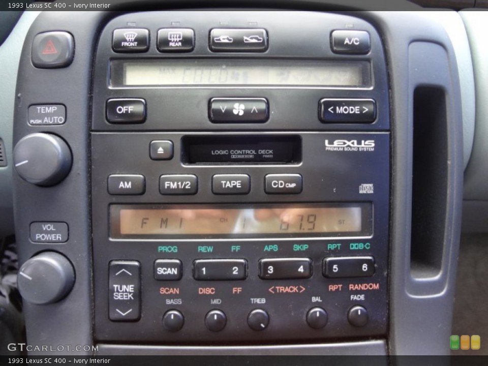 Ivory Interior Controls for the 1993 Lexus SC 400 #70478153