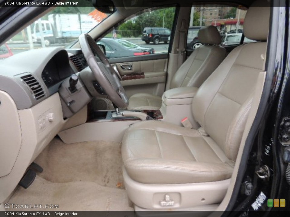Beige Interior Front Seat for the 2004 Kia Sorento EX 4WD #70480700