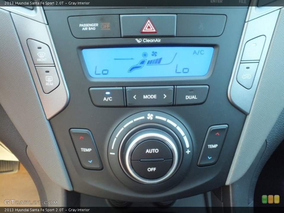 Gray Interior Controls for the 2013 Hyundai Santa Fe Sport 2.0T #70483118