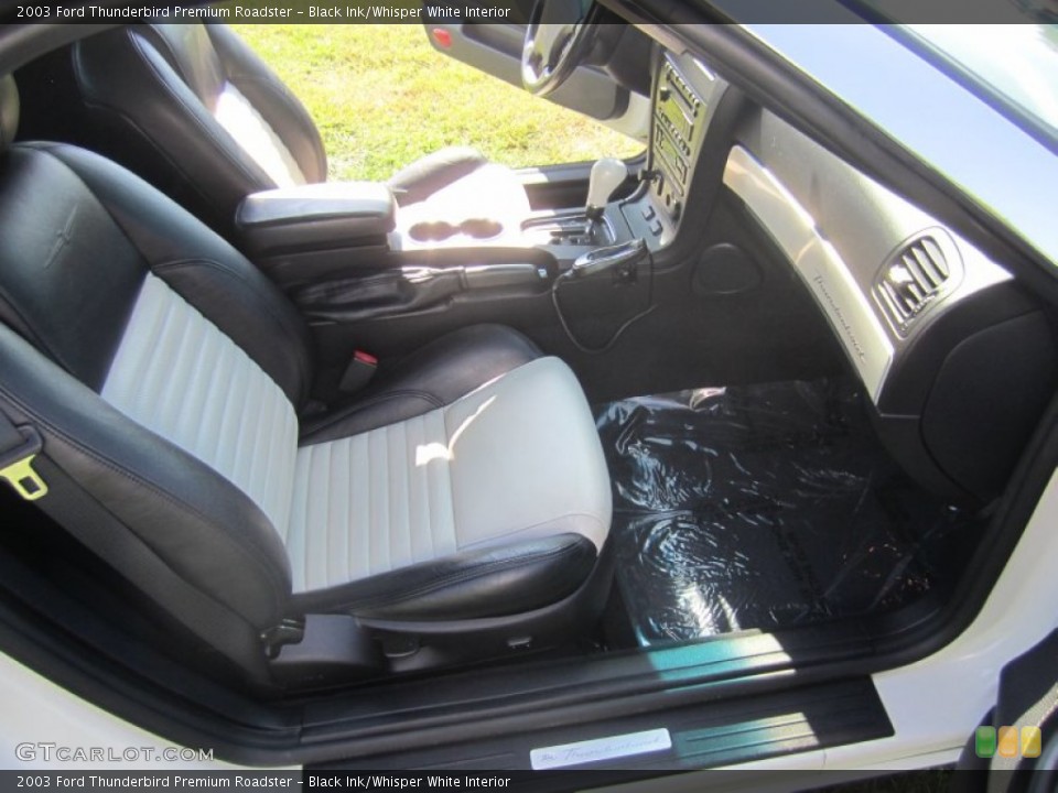 Black Ink/Whisper White Interior Front Seat for the 2003 Ford Thunderbird Premium Roadster #70487576