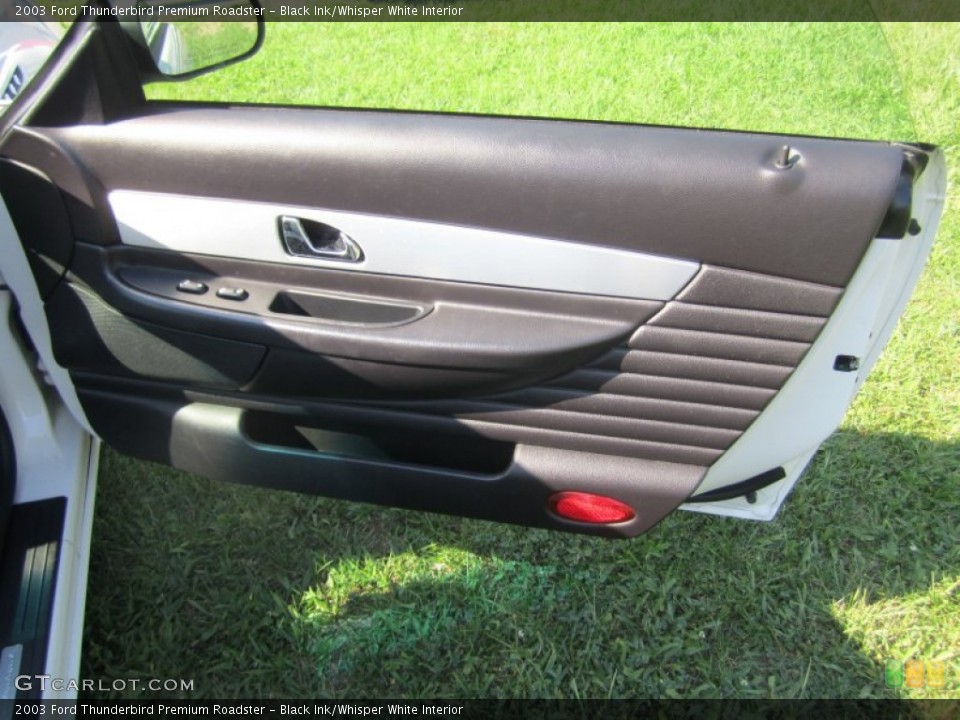Black Ink/Whisper White Interior Door Panel for the 2003 Ford Thunderbird Premium Roadster #70487597