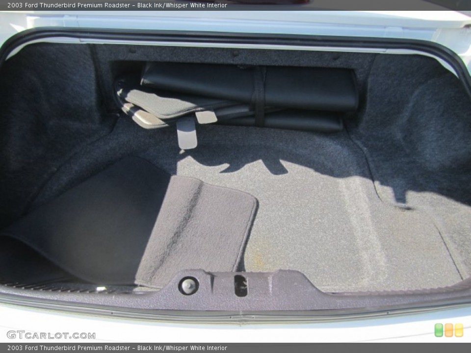 Black Ink/Whisper White Interior Trunk for the 2003 Ford Thunderbird Premium Roadster #70487645
