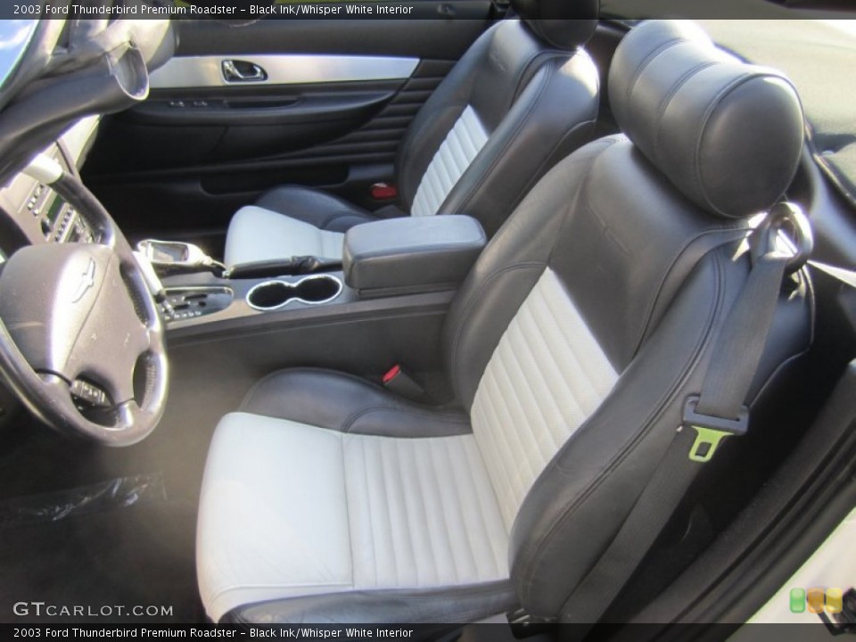 Black Ink/Whisper White Interior Front Seat for the 2003 Ford Thunderbird Premium Roadster #70487759