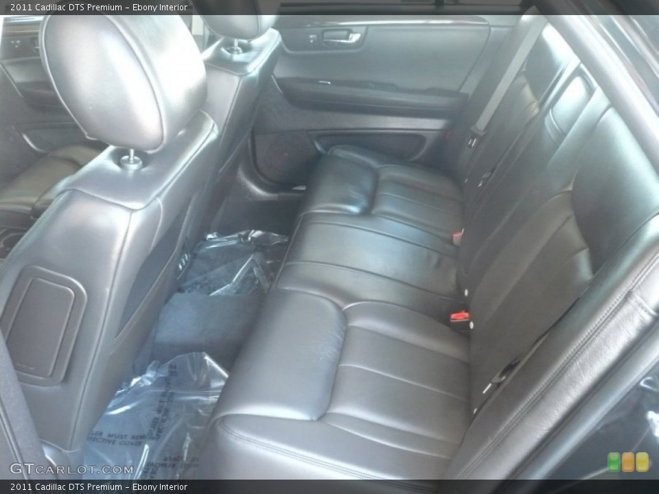 Ebony Interior Rear Seat for the 2011 Cadillac DTS Premium #70488197