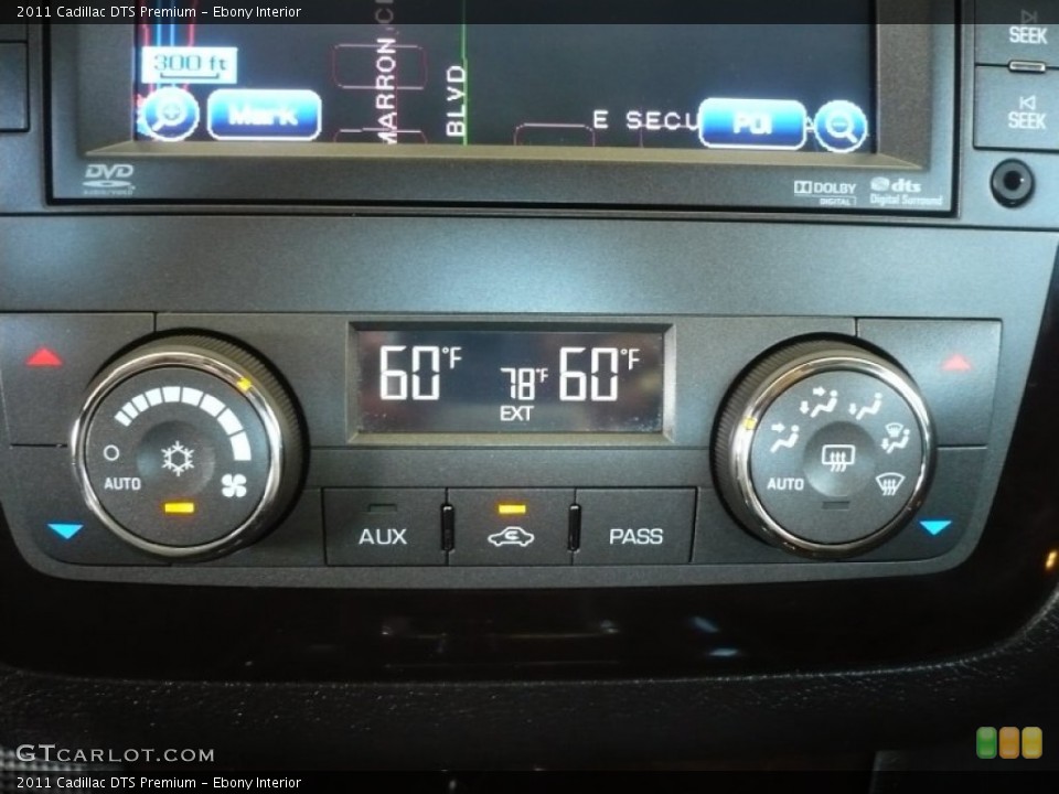 Ebony Interior Controls for the 2011 Cadillac DTS Premium #70488359