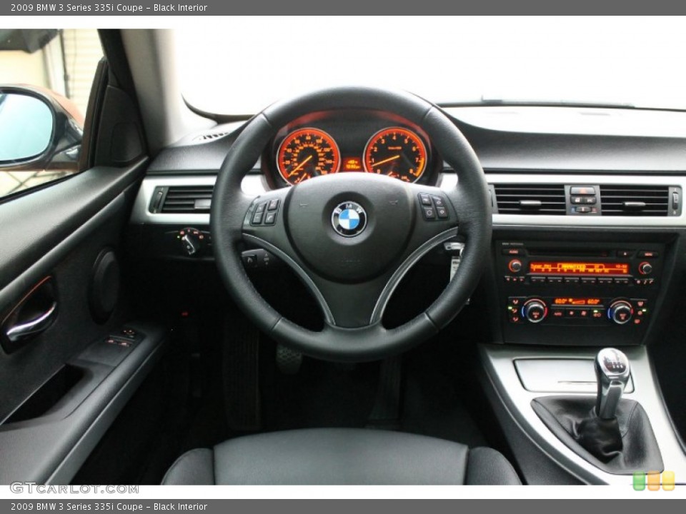 Black Interior Steering Wheel for the 2009 BMW 3 Series 335i Coupe #70488698