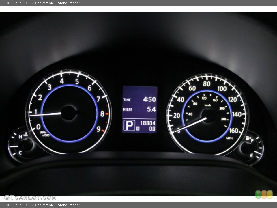Stone Interior Gauges for the 2010 Infiniti G 37 Convertible #70488986