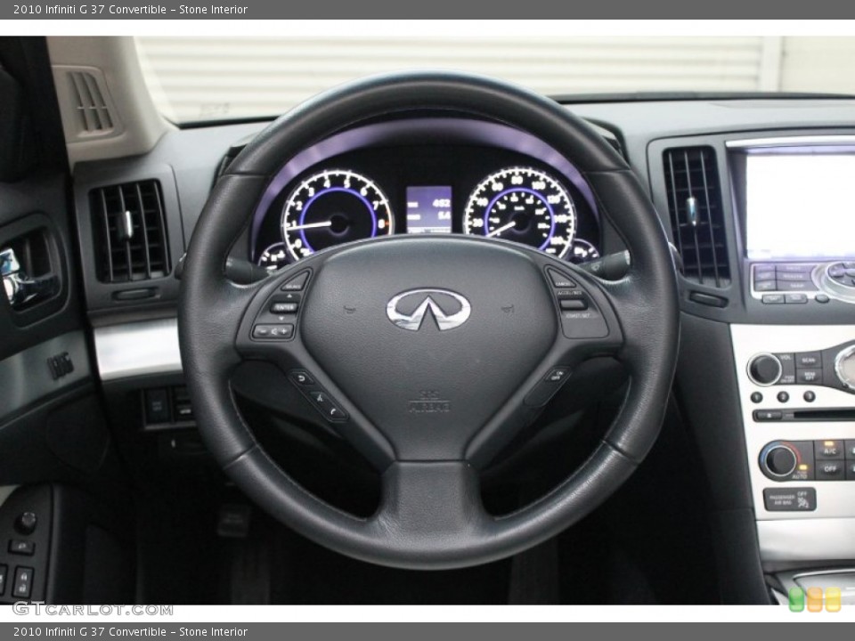 Stone Interior Steering Wheel for the 2010 Infiniti G 37 Convertible #70489127