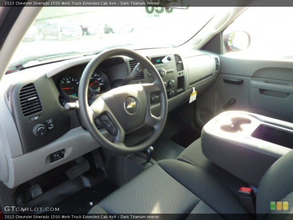 Dark Titanium Interior Prime Interior for the 2013 Chevrolet Silverado 1500 Work Truck Extended Cab 4x4 #70489634