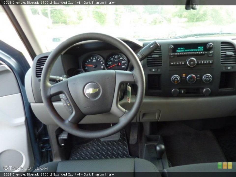 Dark Titanium Interior Dashboard for the 2013 Chevrolet Silverado 1500 LS Extended Cab 4x4 #70490126