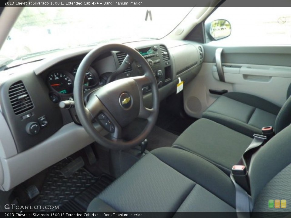 Dark Titanium Interior Prime Interior for the 2013 Chevrolet Silverado 1500 LS Extended Cab 4x4 #70490144
