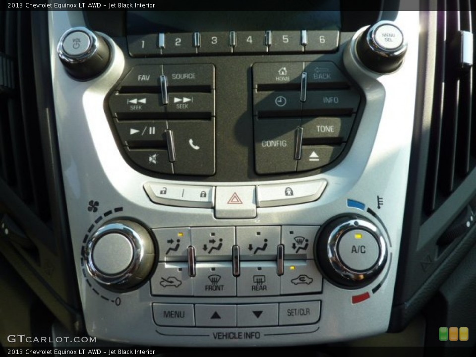 Jet Black Interior Controls for the 2013 Chevrolet Equinox LT AWD #70490669