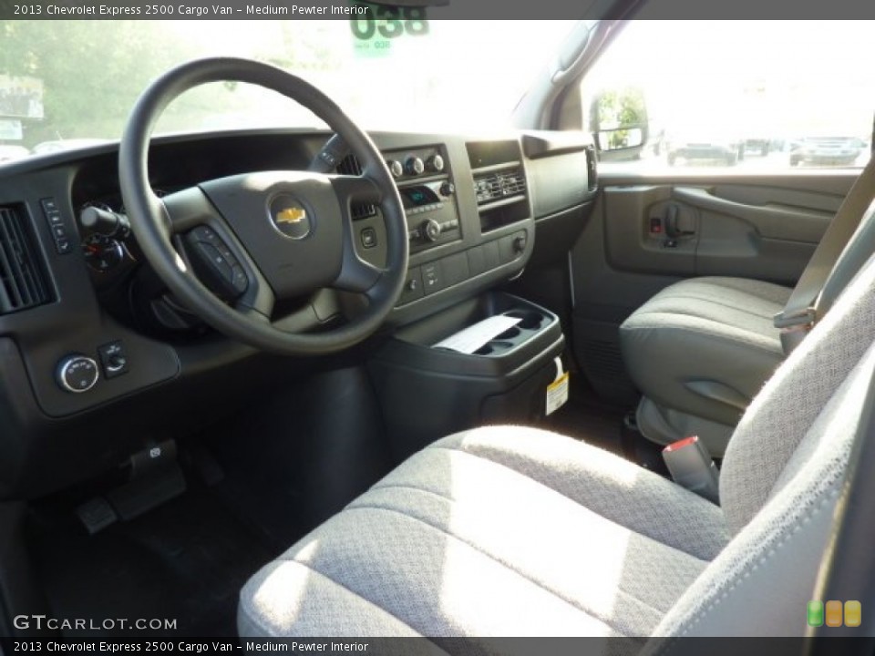 Medium Pewter Interior Prime Interior for the 2013 Chevrolet Express 2500 Cargo Van #70490801