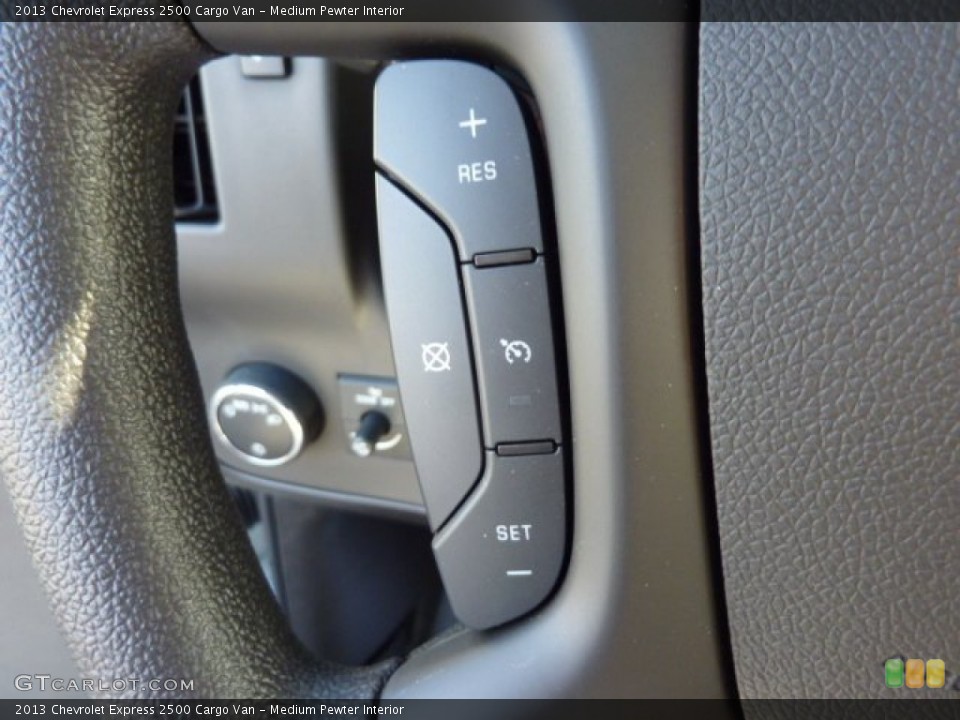 Medium Pewter Interior Controls for the 2013 Chevrolet Express 2500 Cargo Van #70490825