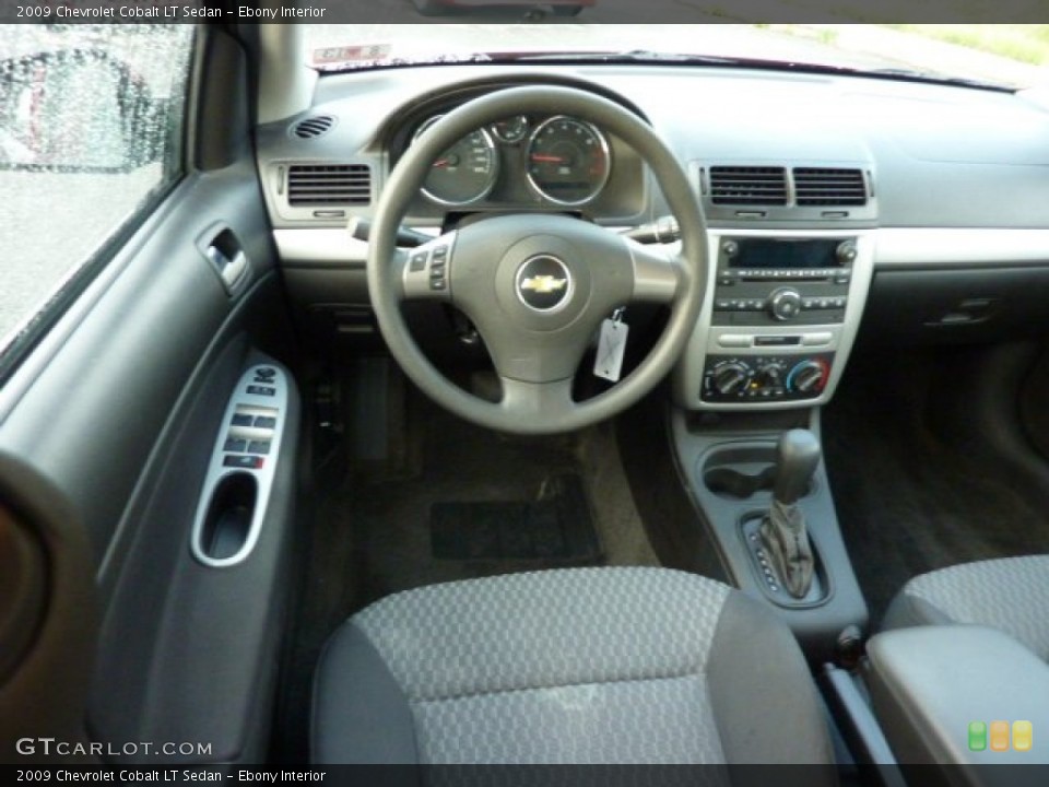 Ebony Interior Dashboard for the 2009 Chevrolet Cobalt LT Sedan #70492022