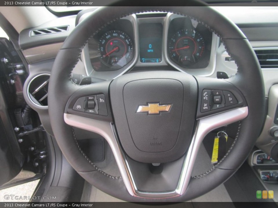 Gray Interior Steering Wheel for the 2013 Chevrolet Camaro LT/RS Coupe #70493851