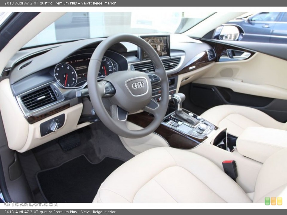 Velvet Beige Interior Prime Interior for the 2013 Audi A7 3.0T quattro Premium Plus #70493912