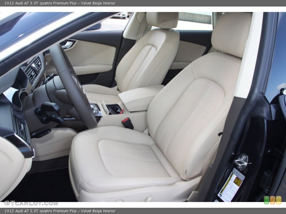 Velvet Beige Interior Front Seat for the 2013 Audi A7 3.0T quattro Premium Plus #70493921