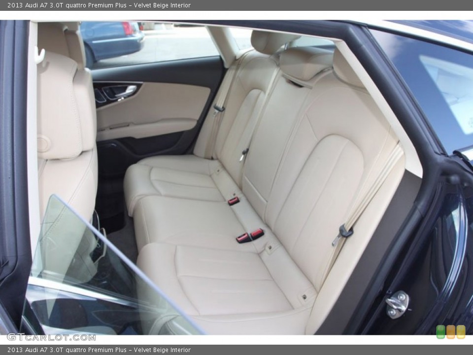 Velvet Beige Interior Rear Seat for the 2013 Audi A7 3.0T quattro Premium Plus #70493930